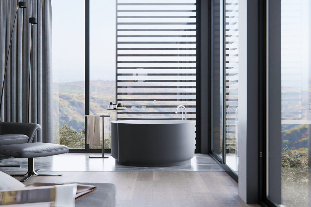 A Modern Contemporary Bathroom Design in Southern Nevada.